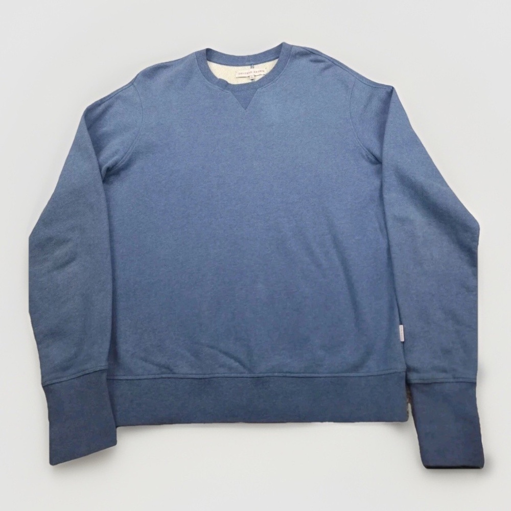 Orlebar Brown Sweatshirt Mens Large Blue Heavyweight Sweater Cotton Portugal